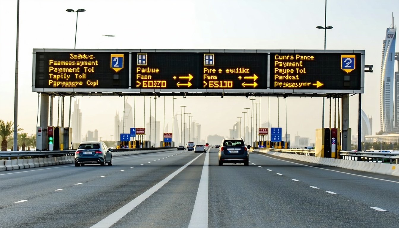 Seamless toll payment system in Dubai highways